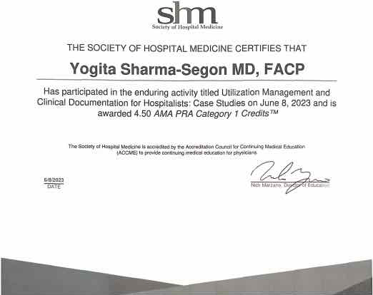 Quality improvement recognition